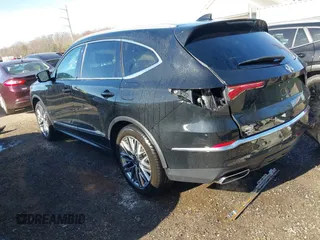 2023 Acura MDX w/Advance Package with VIN 5J8YE1H84PL014255, listed as a IAAI auction lot 41824386 with 17,158 mi miles. Bid and sale history available at carsss.com. Image 3.