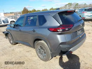 2023 Nissan Rogue S with VIN 5N1BT3AA8PC942777, listed as a IAAI auction lot 41738883 with 21,296 mi miles. Bid and sale history available at carsss.com. Image 3.