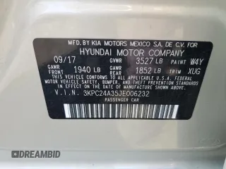 2018 Hyundai Accent SEL with VIN 3KPC24A35JE006232, listed as a Copart auction lot 66309393 with 53,702 mi miles. Bid and sale history available at carsss.com. Image 13.