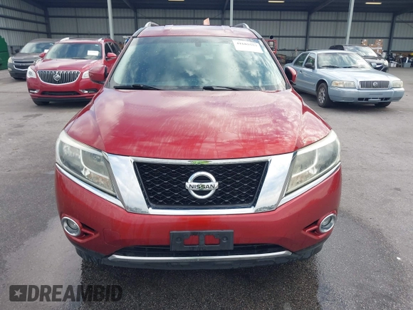 2016 Nissan Pathfinder Platinum with VIN 5N1AR2MMXGC658433, listed as a IAAI auction lot 41685557 with 107,695 mi miles and . Bid and sale history available at DreamBid. Image 12.