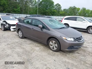 2014 Honda Civic LX z VIN 19XFB2F57EE042683, wystawiony jako IAAI lot #42260253 z przebiegiem 96 298 mil mil oraz . Historia ofert i sprzedaży dostępna na DreamBid. Obrazek 1.