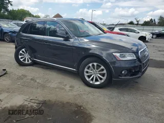2014 Audi Q5 Premium Plus with VIN WA1LFAFPXEA077217, listed as a Copart auction lot 64427965 with 102,452 mi miles and Salvage title. Bid and sale history available at DreamBid. Image 4.