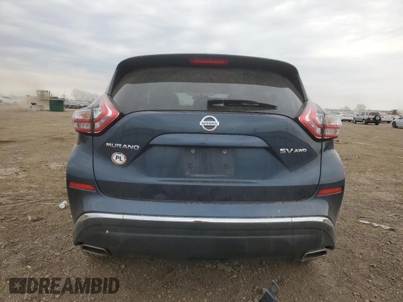 2015 Nissan Murano SV z VIN 5N1AZ2MH1FN284171, wystawiony jako Copart lot #52726995 z przebiegiem 50 567 mil mil oraz Szkoda całkowita • Salvage title. Historia ofert i sprzedaży dostępna na DreamBid. Obrazek 6.