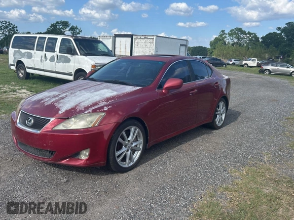 2006 Lexus IS 350 z VIN JTHBE262165001506, wystawiony jako Copart lot #51870425 z przebiegiem 213 188 mil mil oraz Czysty tytuł • Clean title. Historia ofert i sprzedaży dostępna na DreamBid. Obrazek 2.