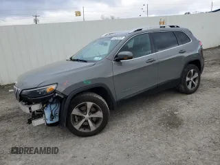 2019 Jeep Cherokee Limited with VIN 1C4PJMDX8KD435614, listed as a Copart auction lot 53236325 with 61,763 mi miles and Salvage Title. Bid and sale history available at carsss.com. Image 1.