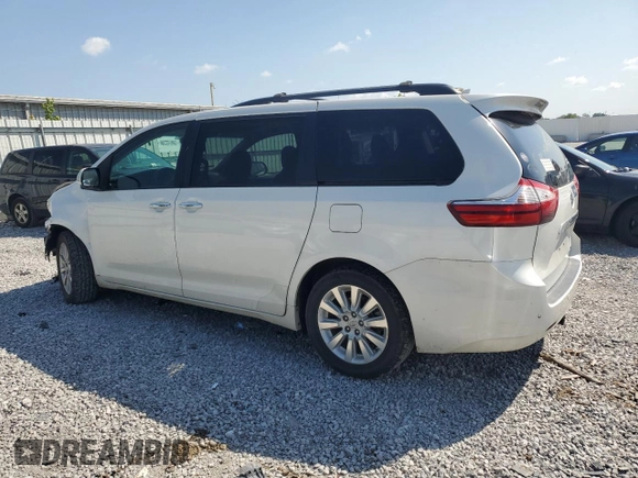 2015 Toyota Sienna Limited with VIN 5TDDK3DC5FS104572, listed as a Copart auction lot 62145625 with 156,740 mi miles and Salvage title. Bid and sale history available at DreamBid. Image 2.
