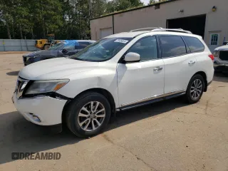 2013 Nissan Pathfinder SV with VIN 5N1AR2MM9DC624415, listed as a Copart auction lot 72439824 with 196,335 mi miles and Salvage Title. Bid and sale history available at carsss.com. Image 1.