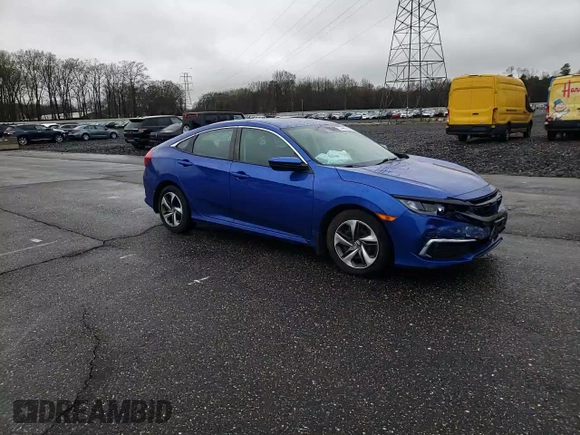 2020 Honda Civic LX with VIN 19XFC2F69LE216160, listed as a Copart auction lot 51995595 with 62,566 mi miles and Salvage Title. Bid and sale history available at DreamBid. Image 10.