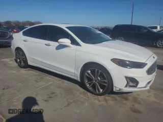 2019 Ford Fusion Titanium with VIN 3FA6P0D95KR180907, listed as a Copart auction lot 43277925 with 125,323 mi miles and Clean Title. Bid and sale history available at carsss.com. Image 4.