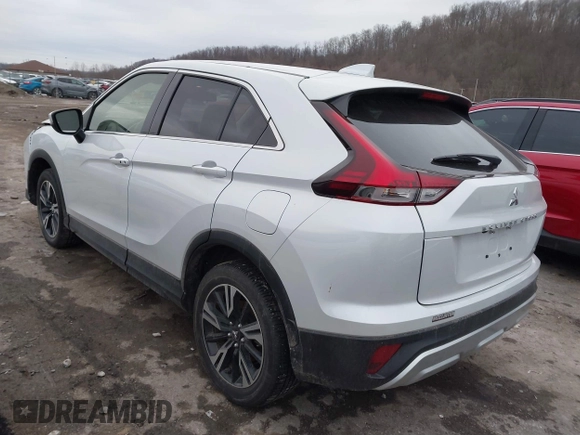 2024 Mitsubishi Eclipse Cross SE with VIN JA4ATWAA7RZ024613, listed as a IAAI auction lot 41455691 with 9,798 mi miles and . Bid and sale history available at DreamBid. Image 3.