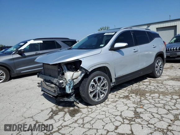2019 GMC Terrain SLT z VIN 3GKALPEX1KL183168, wystawiony jako Copart lot #53883995 z przebiegiem 141 664 mil mil oraz Szkoda całkowita • Salvage title. Historia ofert i sprzedaży dostępna na DreamBid. Obrazek 1.