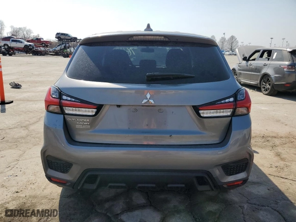 2020 Mitsubishi Outlander Sport ES 2.0 with VIN JA4AP3AU2LU000947, listed as a Copart auction lot 48796315 with 124,250 mi miles and Salvage Title. Bid and sale history available at carsss.com. Image 6.