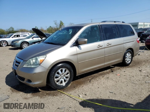 2006 Honda Odyssey EX-L z VIN 5FNRL38726B425098, wystawiony jako Copart lot #56143585 z przebiegiem 153 137 mil mil oraz Szkoda całkowita • Salvage title. Historia ofert i sprzedaży dostępna na DreamBid. Obrazek 1.