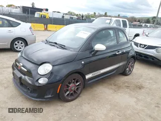 2012 FIAT 500 Abarth z VIN 3C3CFFFH0CT382036, wystawiony jako IAAI lot #41789451 z przebiegiem 148 398 mil mil oraz . Historia ofert i sprzedaży dostępna na DreamBid. Obrazek 2.