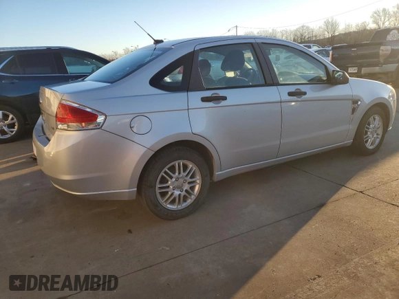 2008 Ford Focus SE with VIN 1FAHP35N68W279232, listed as a Copart auction lot 37584464 with 154,171 mi miles and Clean Title. Bid and sale history available at carsss.com. Image 3.
