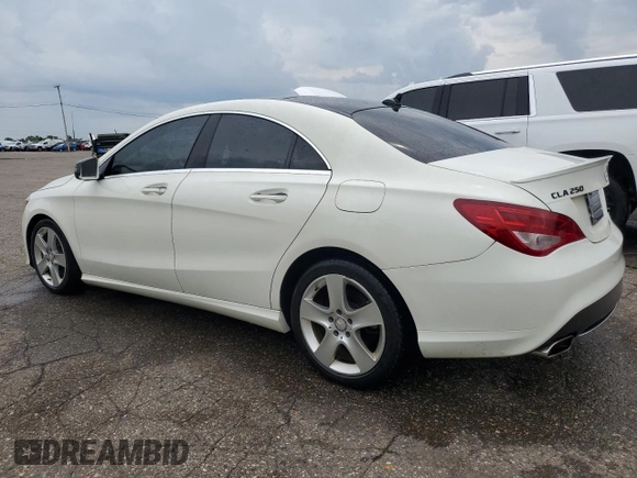 2015 Mercedes-Benz CLA 250 with VIN WDDSJ4GB0FN229669, listed as a Copart auction lot 61818805 with 82,975 mi miles and Clean title. Bid and sale history available at DreamBid. Image 2.