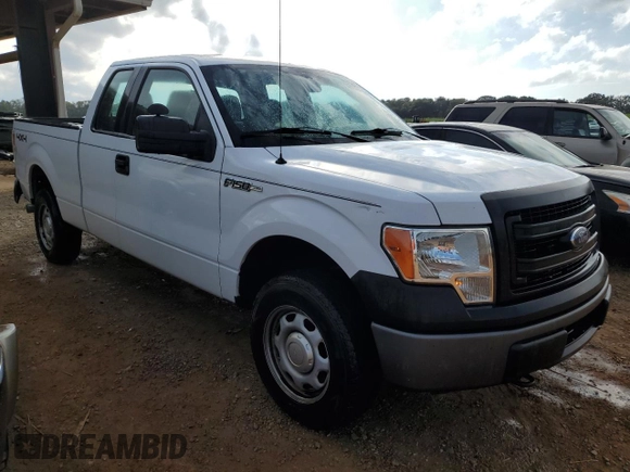 2014 Ford F-150 XL with VIN 1FTFX1EFXEFC49452, listed as a Copart auction lot 79477404 with 183,437 mi miles and Clean Title. Bid and sale history available at carsss.com. Image 4.