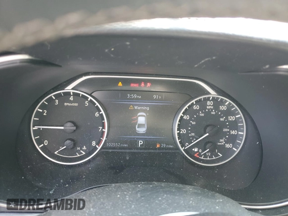 2018 Nissan Maxima SV with VIN 1N4AA6AP3JC409681, listed as a Copart auction lot 58630924 with 102,552 mi miles and Salvage Title. Bid and sale history available at DreamBid. Image 9.