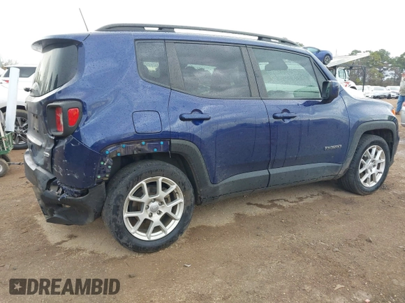 2020 Jeep Renegade Latitude with VIN ZACNJABBXLPM00506, listed as a IAAI auction lot 41180614 with 97,279 mi miles. Bid and sale history available at carsss.com. Image 4.