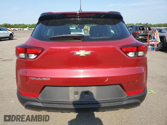2021 Chevrolet TrailBlazer LS with VIN KL79MMS28MB130150, listed as a Copart auction lot 59362944 with 38,755 mi miles and Salvage Title. Bid and sale history available at DreamBid. Image 6.