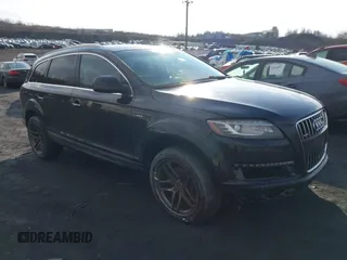 2013 Audi Q7 3.0L TDI Premium Plus with VIN WA1LMAFE8DD004221, listed as a IAAI auction lot 41678528 with 159,485 mi miles. Bid and sale history available at carsss.com. Image 1.