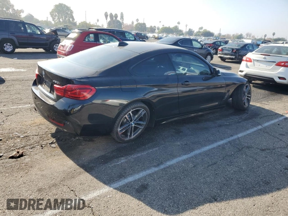 2019 BMW 4 Series 430i with VIN WBA4W3C56KAF93515, listed as a Copart auction lot 84089804 with 62,521 mi miles and Salvage Title. Bid and sale history available at carsss.com. Image 3.