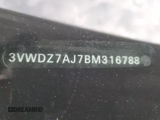 2011 Volkswagen Jetta SE с VIN 3VWDZ7AJ7BM316788, выставлен на аукционе Copart как лот 61059595 с пробегом 116 384 миль миль и Списание • Salvage title. История ставок и продаж доступна на DreamBid. Изображение 12.