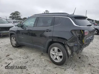 2022 Jeep Compass Latitude with VIN 3C4NJCBB1NT218123, listed as a Copart auction lot 48690445 with 71,465 mi miles and Salvage Title. Bid and sale history available at carsss.com. Image 2.