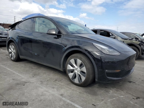 2023 Tesla Model Y Long Range with VIN 7SAYGDEE3PF646125, listed as a Copart auction lot 53510775 with 45,019 mi miles and Salvage Title. Bid and sale history available at carsss.com. Image 4.