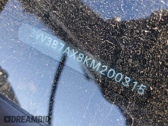 2019 Volkswagen Tiguan SE with VIN 3VV3B7AX8KM200315, listed as a Copart auction lot 48226375 with 51,021 mi miles and Salvage Title. Bid and sale history available at DreamBid. Image 12.