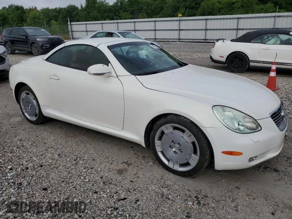 2002 Lexus SC 430 z VIN JTHFN48Y020031831, wystawiony jako Copart lot #60928345 z przebiegiem 97 935 mil mil oraz Szkoda całkowita • Salvage title. Historia ofert i sprzedaży dostępna na DreamBid. Obrazek 4.