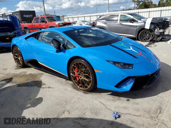 2018 LAMBORGHINI PERFORMANTE z VIN ZHWUD4ZF2JLA08437, wystawiony jako Copart lot #76293594 z przebiegiem Nie podano mil oraz Nie do naprawy • Non repairable. Historia ofert i sprzedaży dostępna na DreamBid. Obrazek 4.