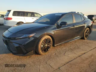 2025 Toyota Camry LE with VIN 4T1DAACK2SU088820, listed as a Copart auction lot 87461624 with 455 mi miles and Salvage Title. Bid and sale history available at carsss.com. Image 1.