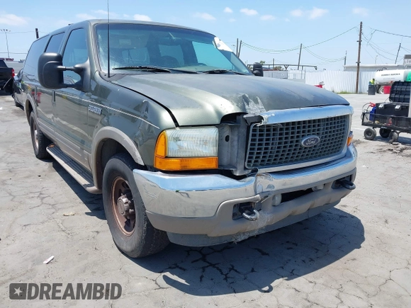 2001 Ford Excursion Limited with VIN 1FMNU42S91EA39377, listed as a IAAI auction lot 42359734 with 156,168 mi miles and . Bid and sale history available at DreamBid. Image 6.