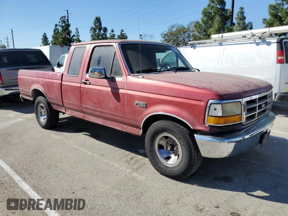 1993 Ford F-150 with VIN 1FTEX15H2PKB81848, listed as a Copart auction lot 76837684 with 199,172 mi miles and Salvage title. Bid and sale history available at DreamBid. Image 4.