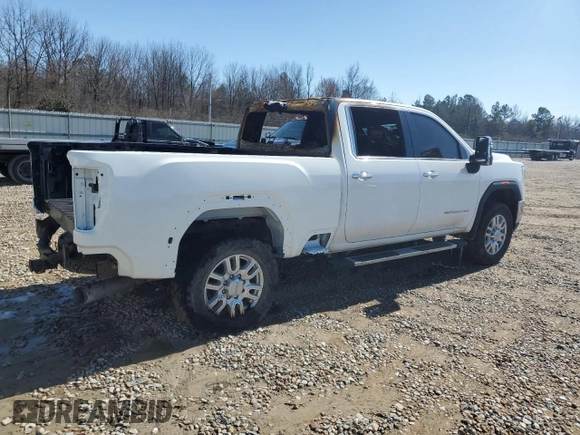 2020 GMC Sierra 2500HD SLT z VIN 1GT49NEY3LF132884, wystawiony jako Copart lot #45760305 z przebiegiem Nie podano mil oraz Szkoda całkowita • Salvage title. Historia ofert i sprzedaży dostępna na DreamBid. Obrazek 3.