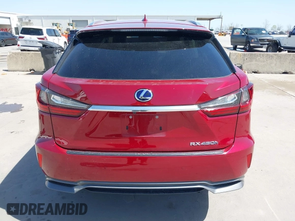 2017 Lexus RX with VIN 2T2BGMCA2HC017573, listed as a IAAI auction lot 41855347 with 57,010 mi miles. Bid and sale history available at carsss.com. Image 17.