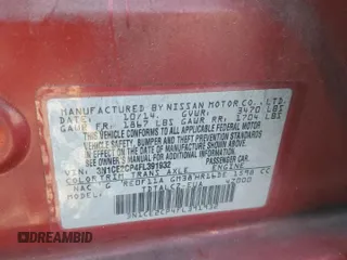 2015 Nissan Note SV with VIN 3N1CE2CP4FL391932, listed as a Copart auction lot 54913085 with 141,756 mi miles and Salvage title. Bid and sale history available at DreamBid. Image 12.
