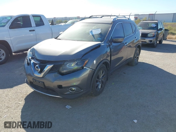 2016 Nissan Rogue SL with VIN 5N1AT2MT8GC874175, listed as a IAAI auction lot 40655066 with 134,540 mi miles and . Bid and sale history available at carsss.com. Image 17.