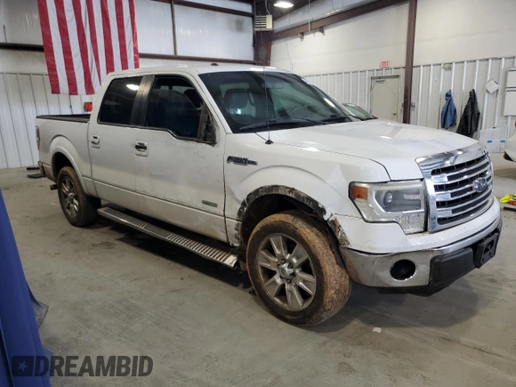 2013 Ford F-150 XL with VIN 1FTFW1CT0DKF02585, listed as a Copart auction lot 44122995 with 210,794 mi miles and Salvage Title. Bid and sale history available at carsss.com. Image 4.