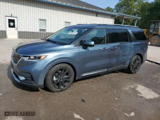 2024 Kia Carnival SX with VIN KNDNE5H38R6413801, listed as a Copart auction lot 69897434 with 12,912 mi miles and Salvage Title. Bid and sale history available at carsss.com. Image 1.