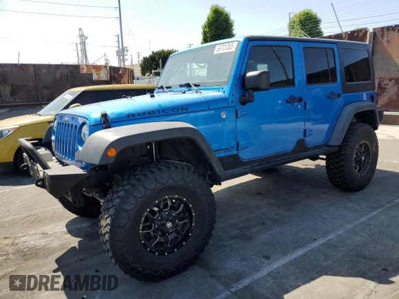 2015 Jeep Wrangler Unlimited Rubicon с VIN 1C4BJWFG9FL591529, выставлен на аукционе Copart как лот 58721265 с пробегом 110 373 миль миль и Чистый • Clean title. История ставок и продаж доступна на DreamBid. Изображение 1.