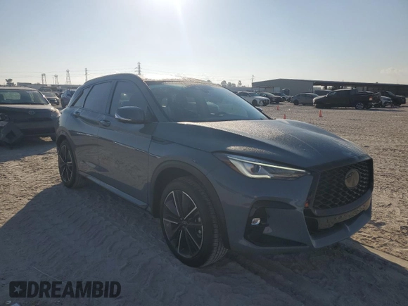 2024 Infiniti QX50 Sport z VIN 3PCAJ5FA0RF113864, wystawiony jako Copart lot #78074534 z przebiegiem 1 635 mil mil oraz Szkoda całkowita • Salvage title. Historia ofert i sprzedaży dostępna na DreamBid. Obrazek 4.