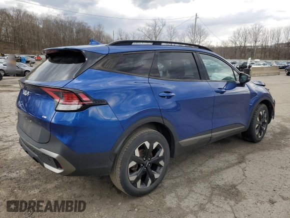 2023 Kia Sportage X-Line with VIN 5XYK6CAF1PG012271, listed as a Copart auction lot 53190145 with 49,392 mi miles and Salvage Title. Bid and sale history available at carsss.com. Image 3.