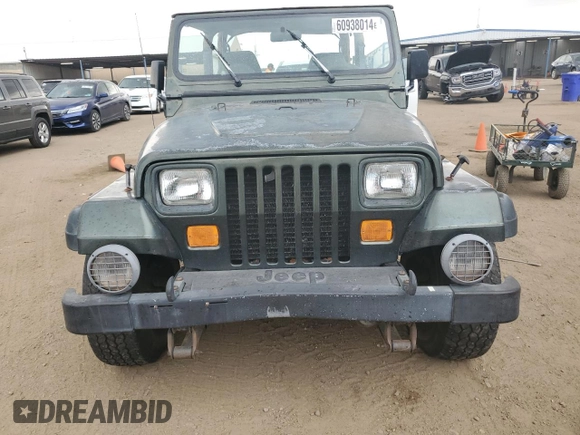 1995 Jeep Wrangler Sahara with VIN 1J4FY49S3SP264977, listed as a Copart auction lot 60938014 with 681 mi miles and Clean Title. Bid and sale history available at carsss.com. Image 5.