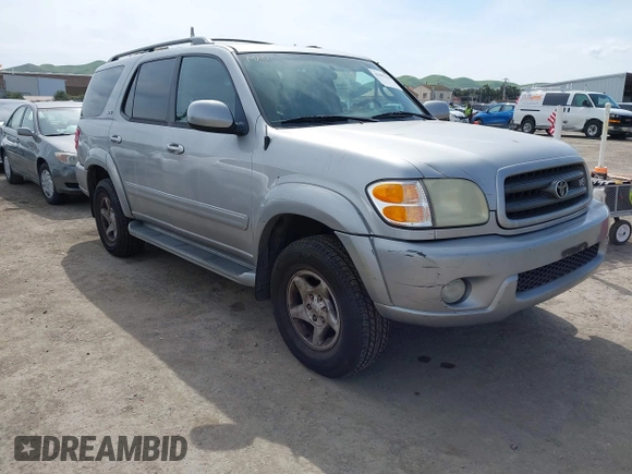 2002 Toyota Sequoia SR5 with VIN 5TDZT34A32S099836, listed as a IAAI auction lot 41842256 with 319,678 mi miles and . Bid and sale history available at carsss.com. Image 1.