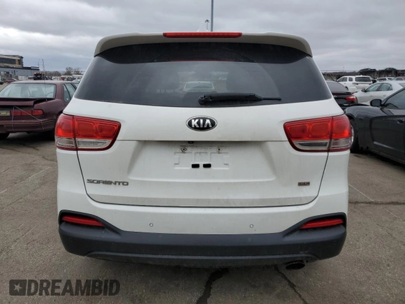2016 Kia Sorento LX with VIN 5XYPG4A39GG055769, listed as a Copart auction lot 49669985 with 144,685 mi miles and Salvage Title. Bid and sale history available at carsss.com. Image 6.
