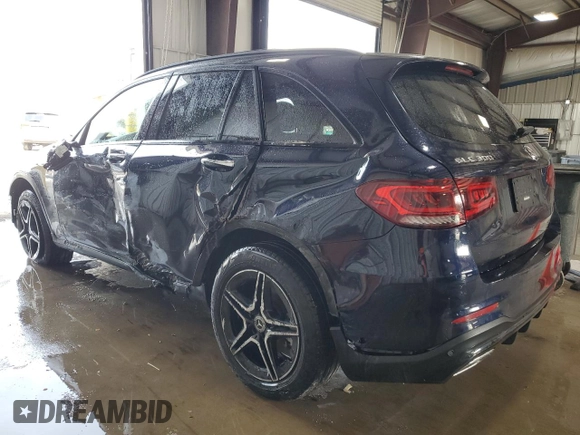 2022 Mercedes-Benz GLC 300 with VIN W1N0G8EB3NG074542, listed as a Copart auction lot 52284485 with 30,425 mi miles and Salvage Title. Bid and sale history available at DreamBid. Image 2.