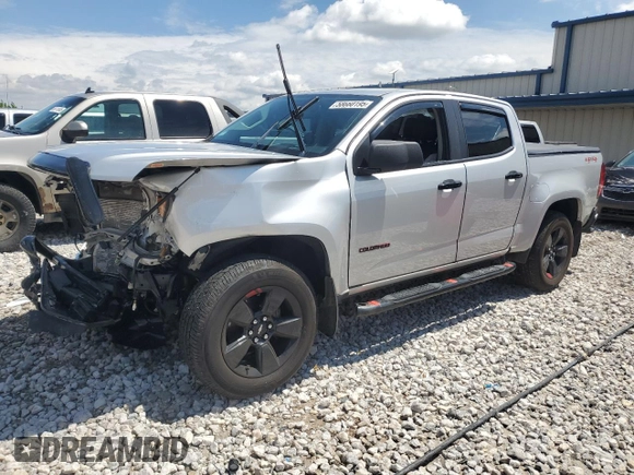 2019 Chevrolet Colorado 4WD LT with VIN 1GCGTCEN7K1361363, listed as a Copart auction lot 58660195 with Not provided miles and Salvage title. Bid and sale history available at DreamBid. Image 1.