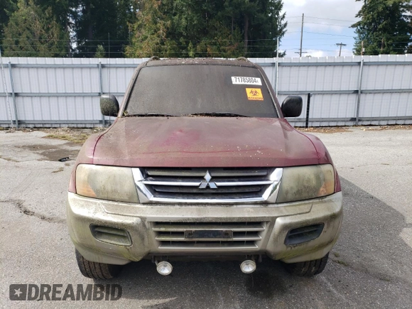 2002 Mitsubishi Montero XLS z VIN JA4MW31R52J069014, wystawiony jako Copart lot #71785804 z przebiegiem Nie podano mil oraz Czysty tytuł • Clean title. Historia ofert i sprzedaży dostępna na DreamBid. Obrazek 5.